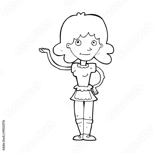 cartoon maid
