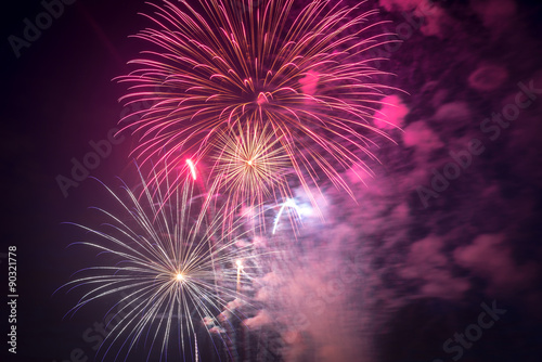 Fireworks on Independence day in USA