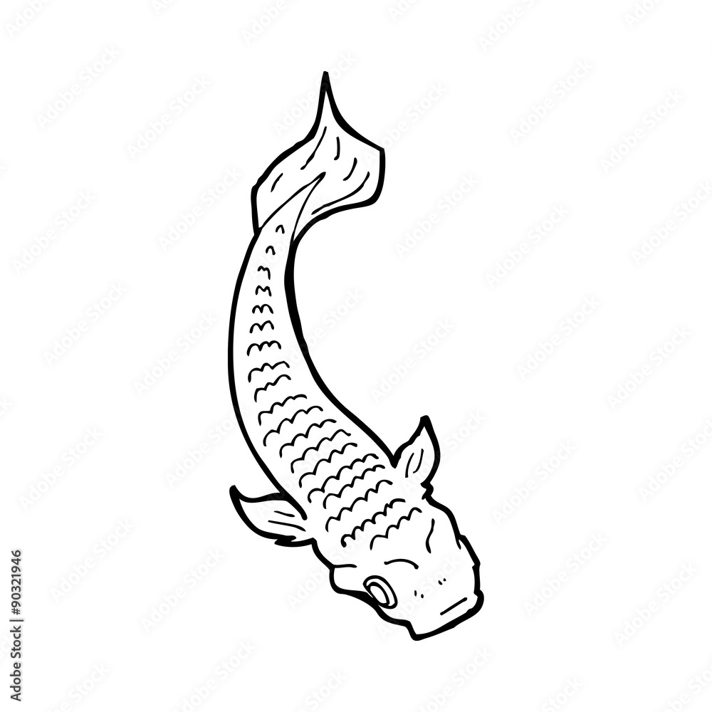 Naklejka premium cartoon fish