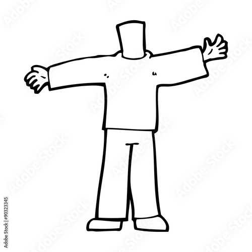 cartoon body with open arms   mix and match cartoons or add own