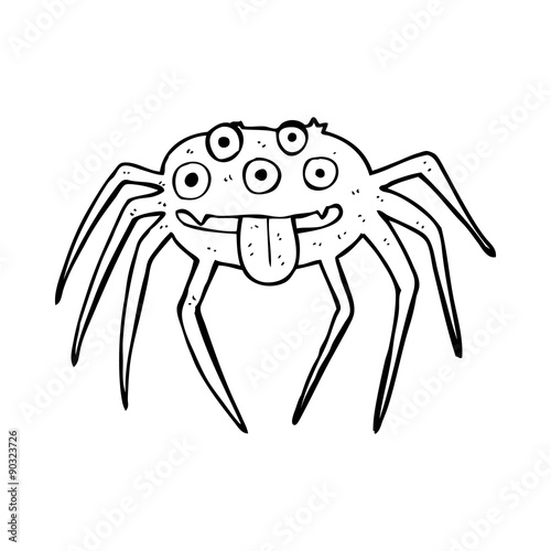 cartoon gross halloween spider