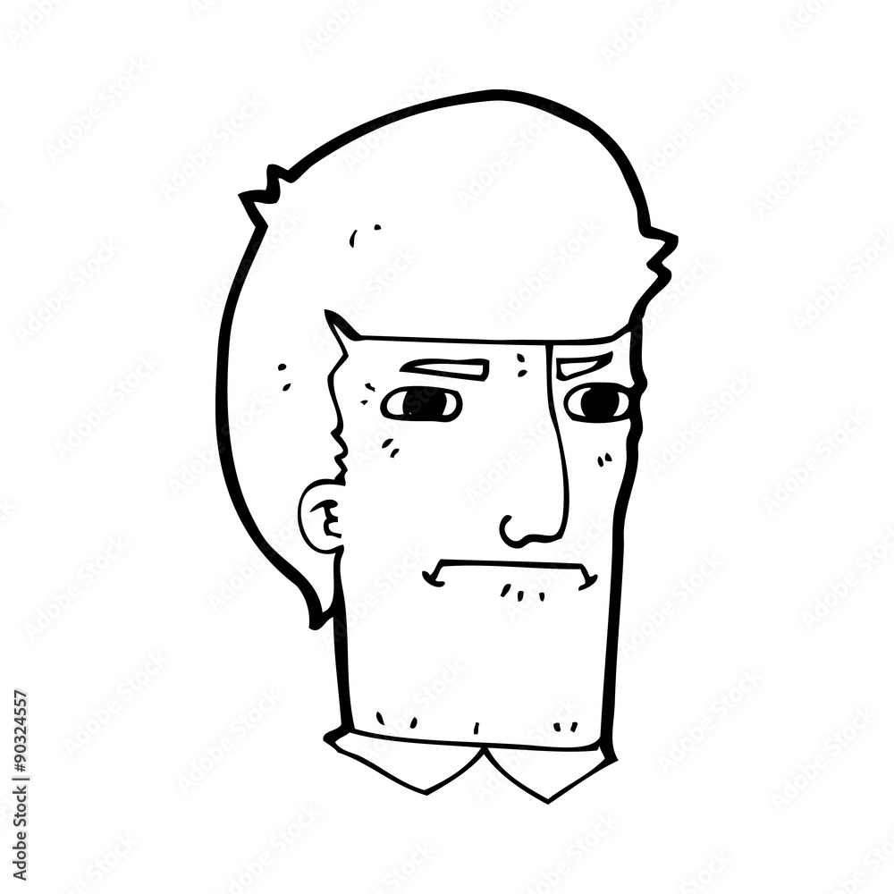 cartoon man narrowing eyes cartoon man narrowing eyes