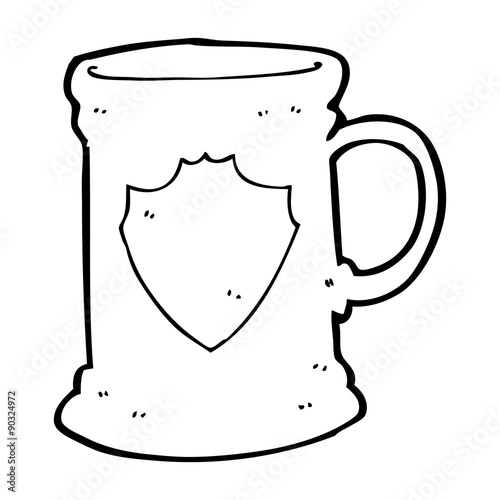 cartoon old tankard