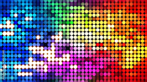 colorful sparkling disco wall