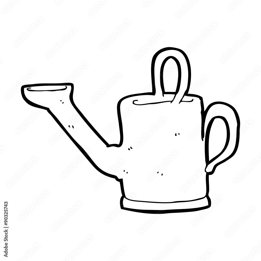 Obraz premium watering can cartoon