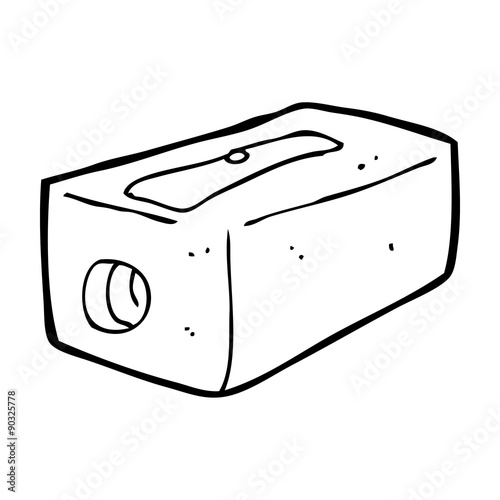 cartoon pencil sharpener