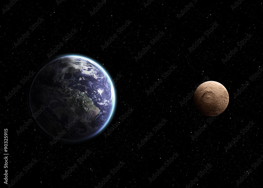 Naklejka premium Hight quality solar system planets