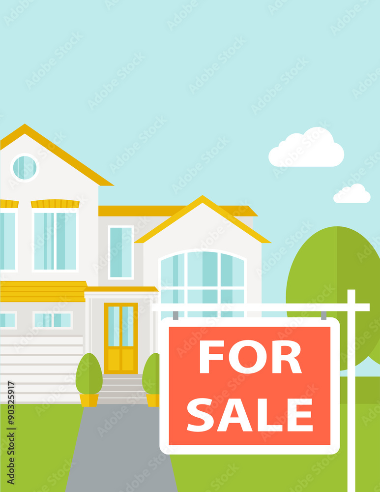 Fototapeta premium The house on sale.