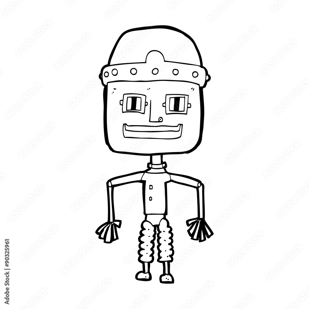 funny cartoon robot funny cartoon robot