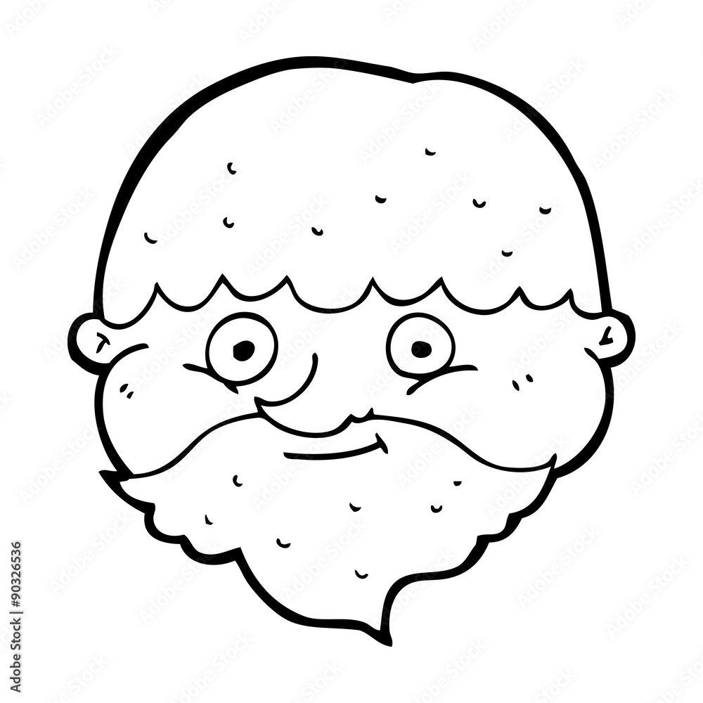 cartoon bearded man cartoon bearded man