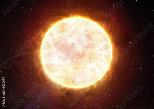 Fototapeta Naklejka Na Ścianę i Meble -  Solar System - Sun. Elements of this image furnished by NASA