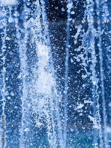 splashes on a blue background