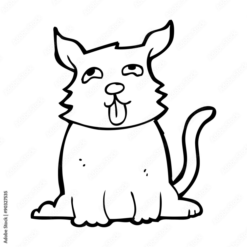 cartoon happy dog cartoon happy dog