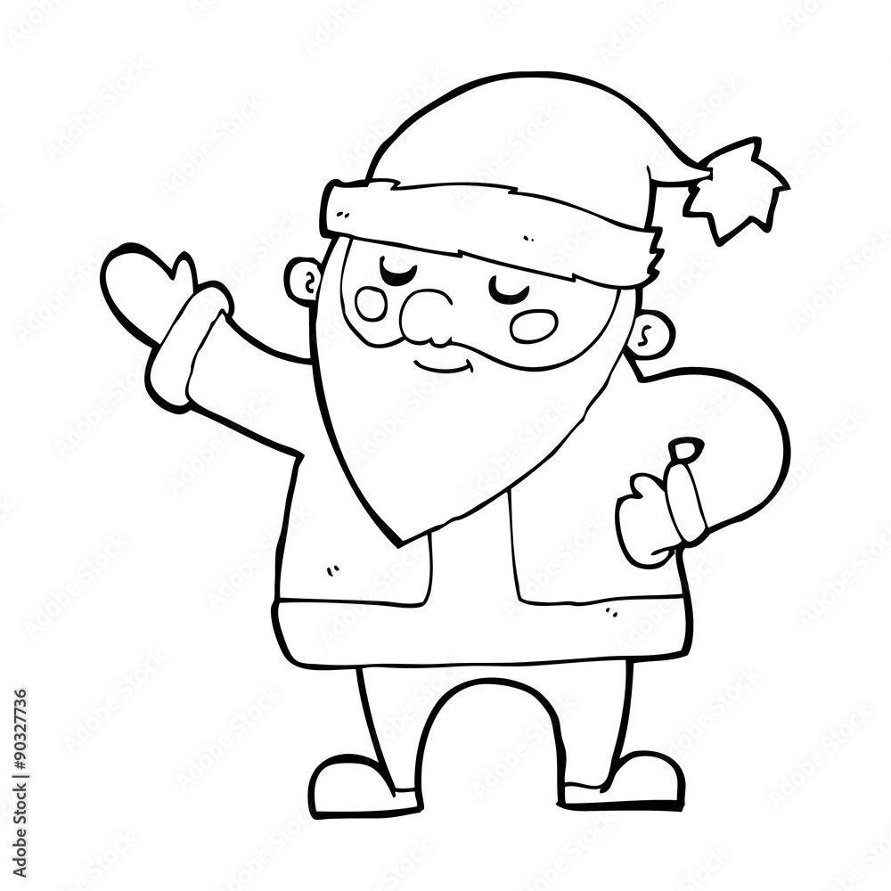 cartoon santa claus