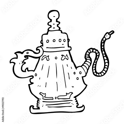 cartoon hookah