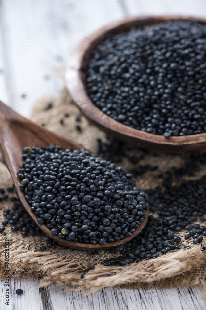Portion of Black Lentils Portion of Black Lentils