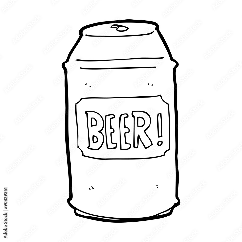 cartoon beer can cartoon beer can