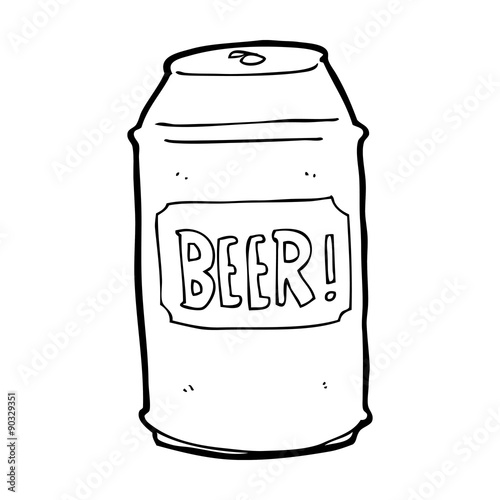 cartoon beer can