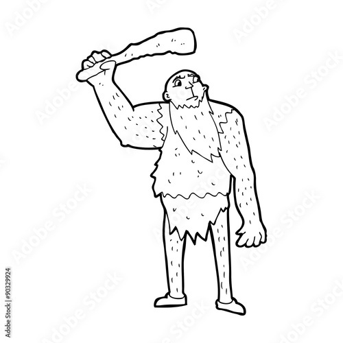 cartoon neanderthal