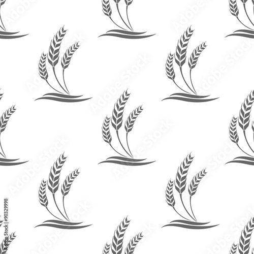 Obraz na płótnie seamless pattern with wheat w salonie