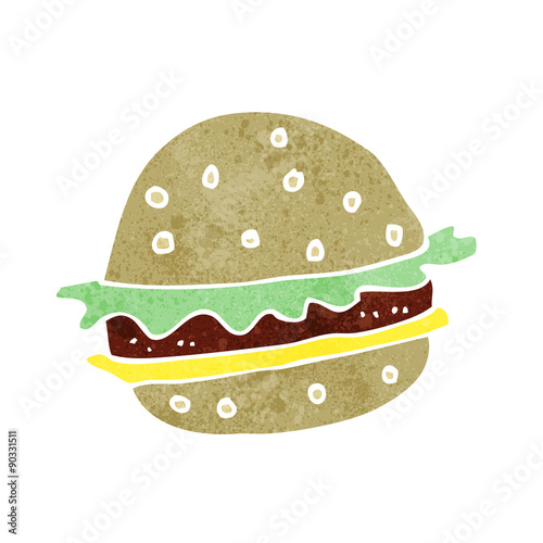 cartoon hamburger