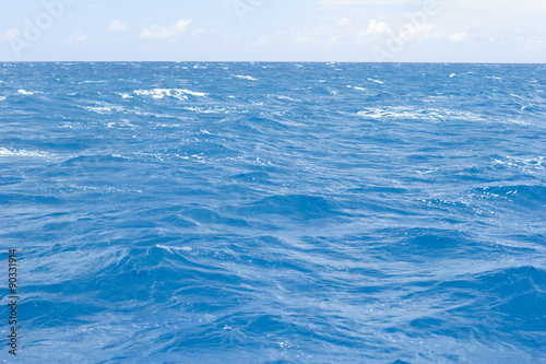 The caribbean sea off St. Lucia. A somewhat windy choppy day. © DW labs Incorporated