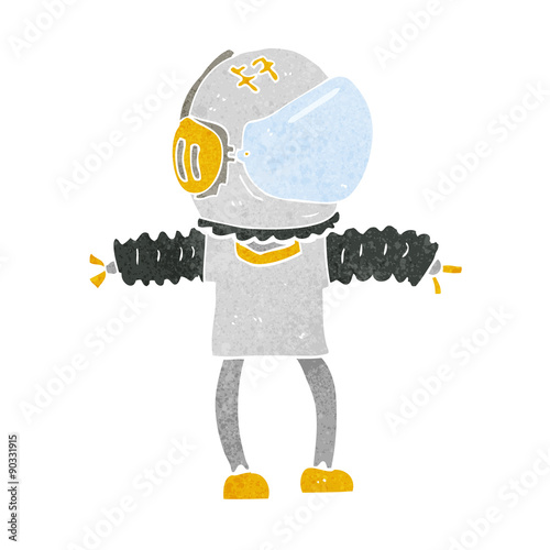 cartoon astronaut