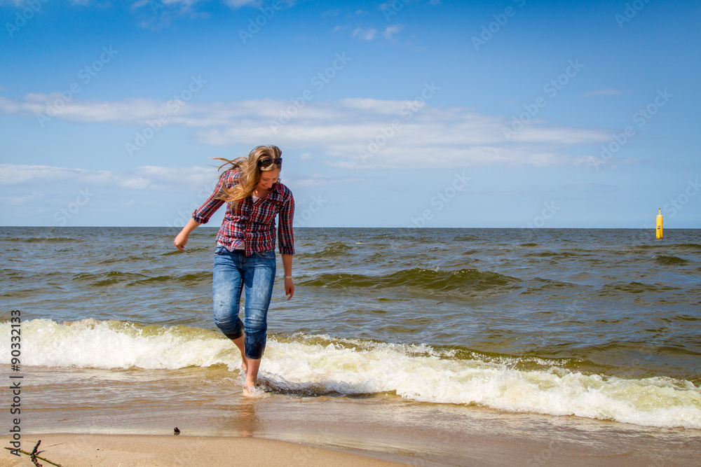 Girl near the sea