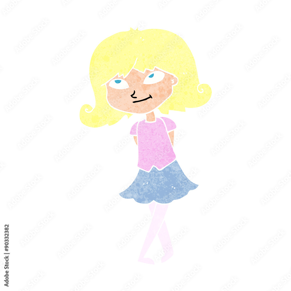 cartoon clever girl cartoon clever girl