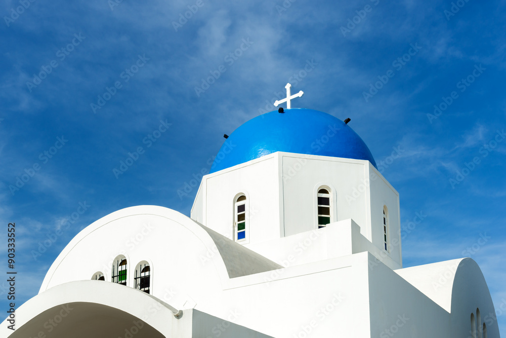 Church on Santorini island Greece
