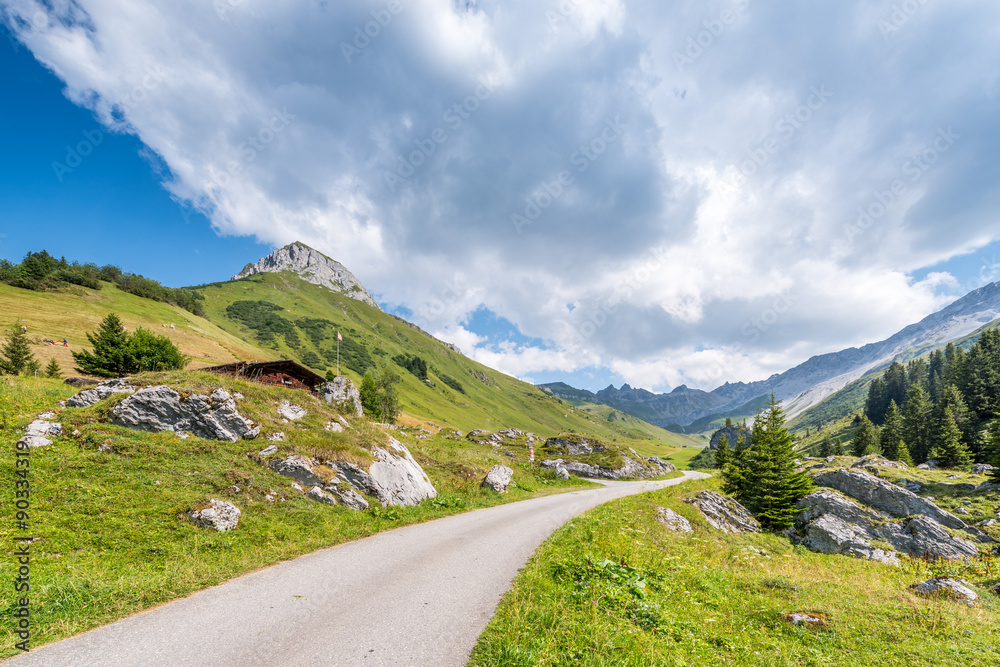 Beautiful Mountain Landscape in the Summer in the Alps, Switzerl