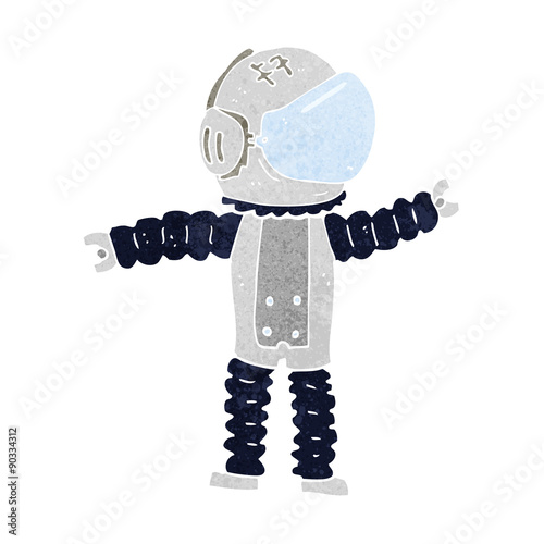 cartoon astronaut reaching