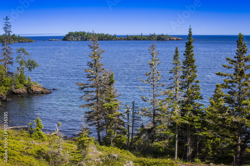 Fototapeta Naklejka Na Ścianę i Meble -  Lake Superior Shoreline, Isle Royale National Park, Michigan, USA.