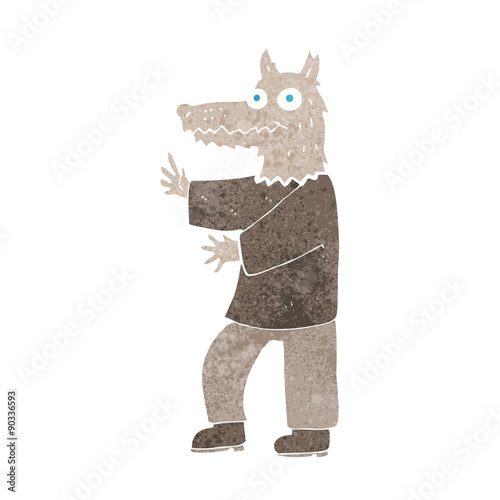 cartoon funny werewolf