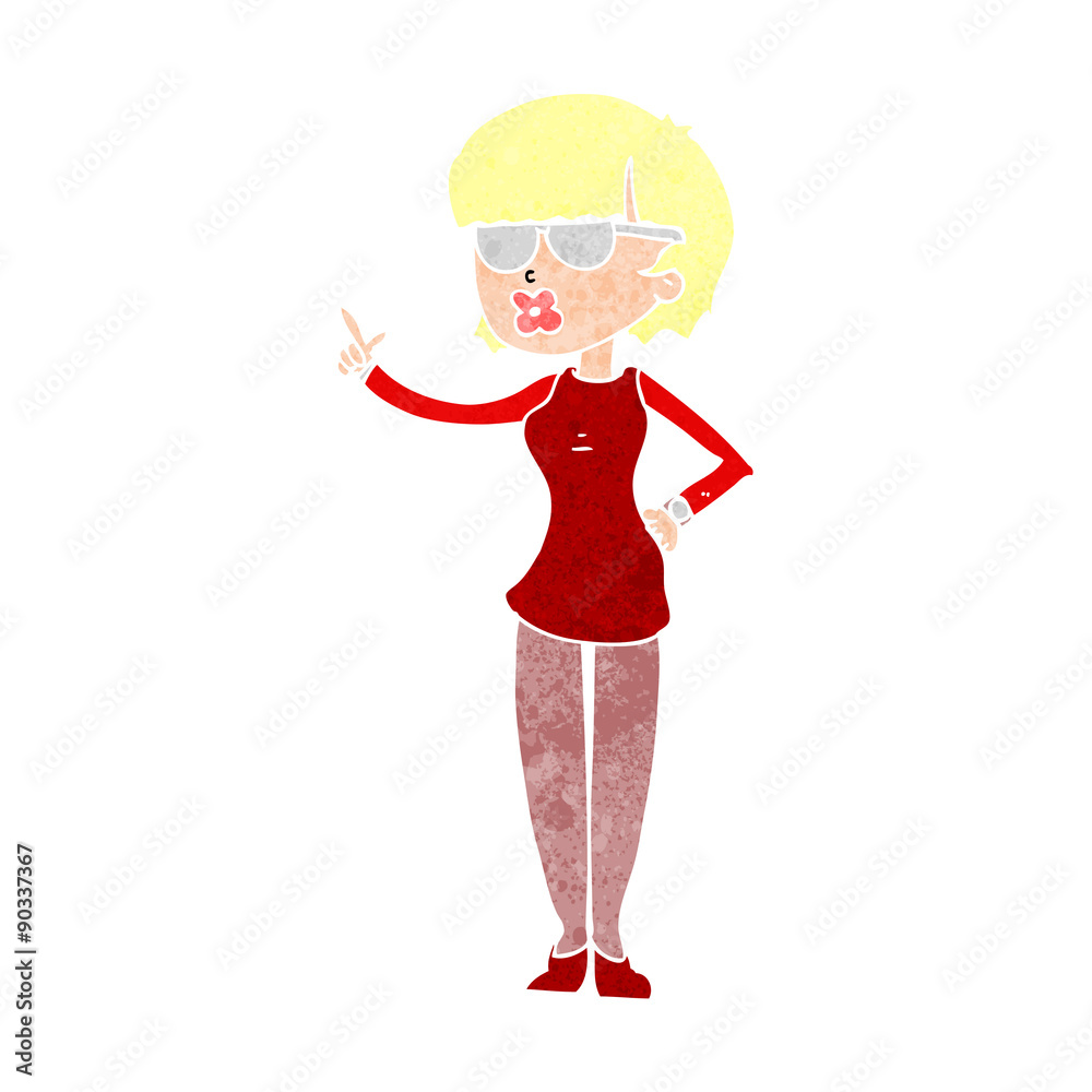 cartoon woman wearing spectacles cartoon woman wearing spectacles