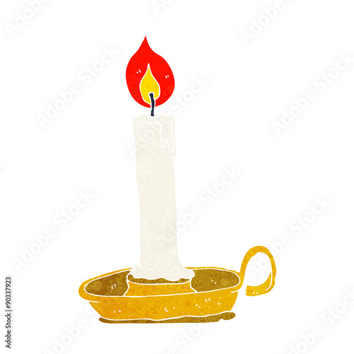 cartoon old candlestick