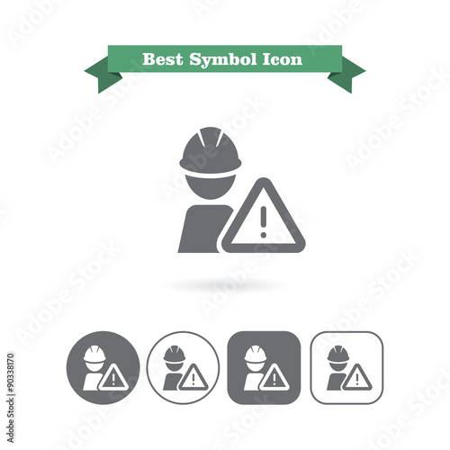 Construction warning sign