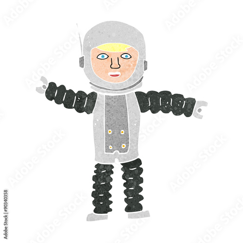 cartoon astronaut