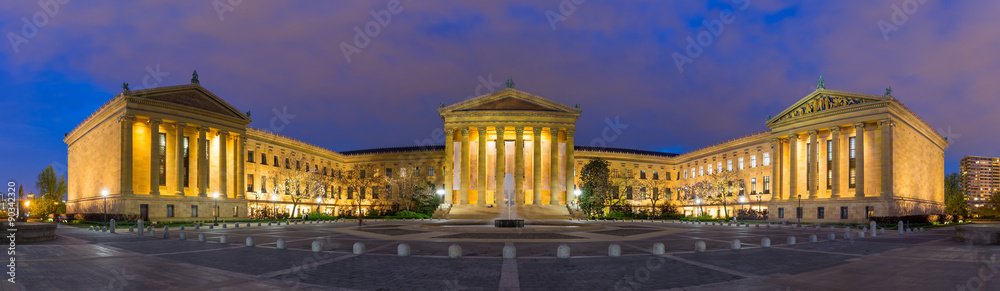 Obraz premium Panorama of Philadelphia Pennsylvania Museum of Art