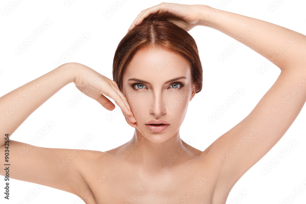 Beautiful woman with perfect face