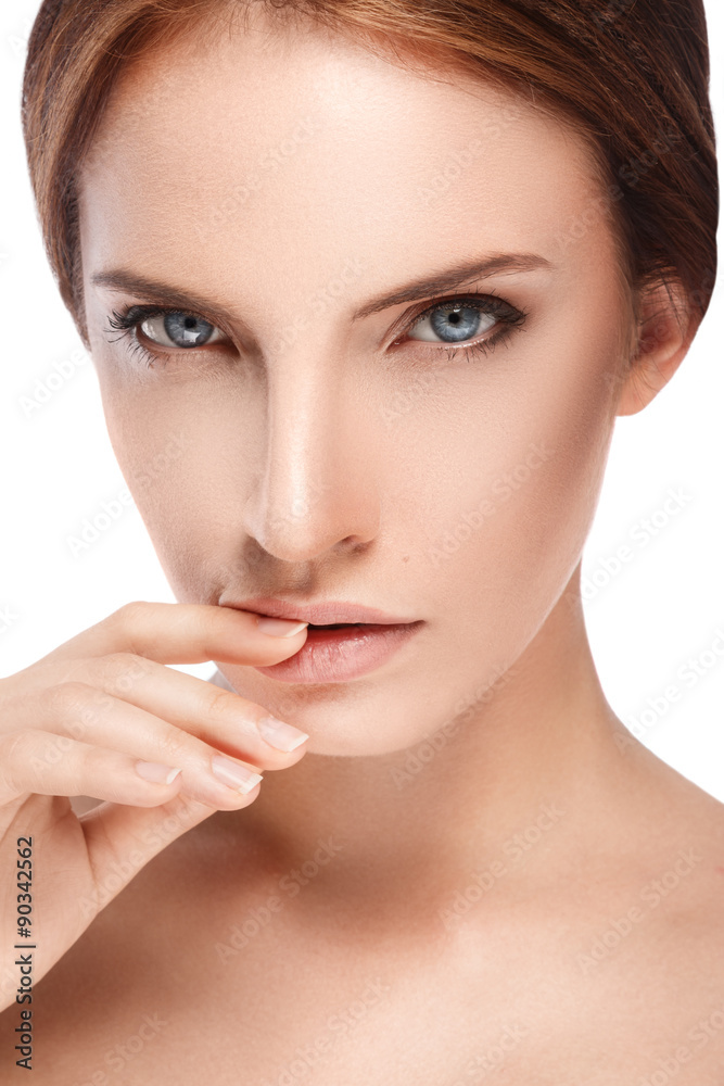 Beautiful woman with perfect face Beautiful woman with perfect face