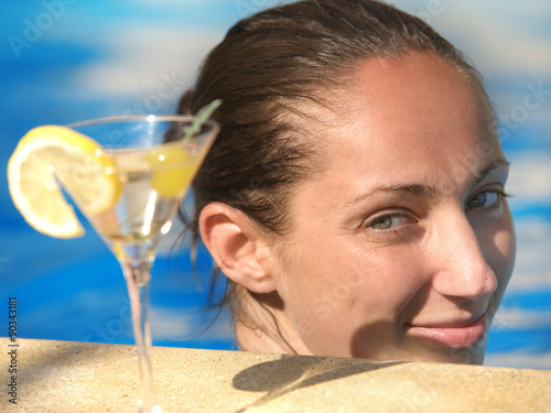 In the pool with Martini