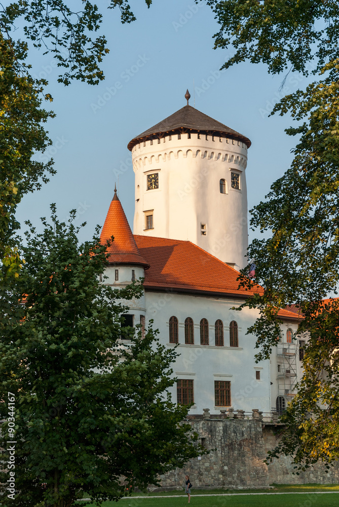 Budatínsky zamok - Schloss mit Turm - Budatin, Zilina, Slowakei Budatínsky zamok - Schloss mit Turm - Budatin, Zilina, Slowakei