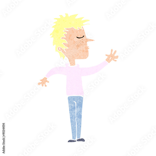 cartoon dismissive man