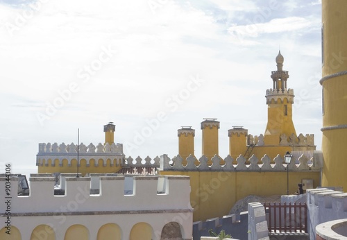 Sintra Nacional Palace from its terrace, Portugal