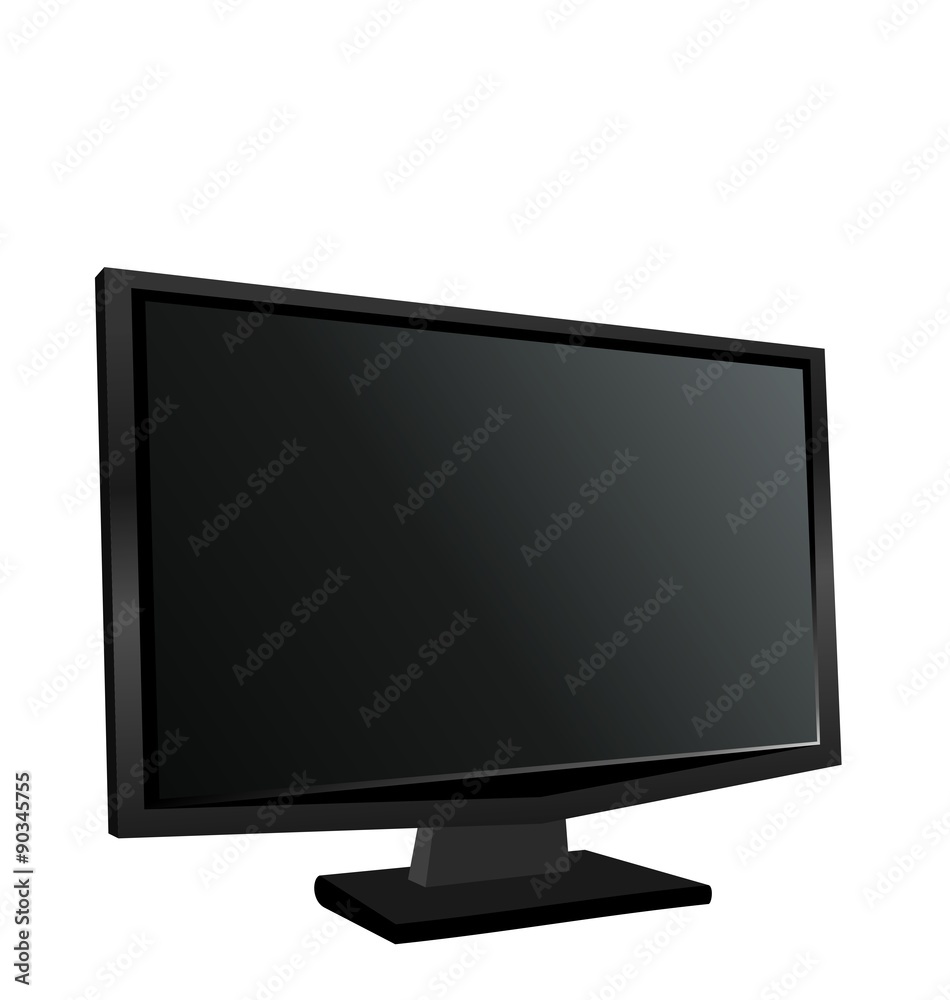 Illustration the switched off monitor TFT Illustration the switched off monitor TFT