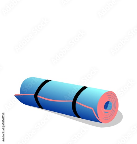 Realistic illustration of  spandex mat