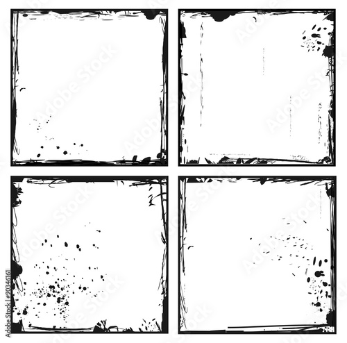 Set grunge frames