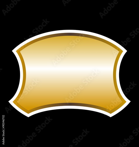 Illustration royal label of black background