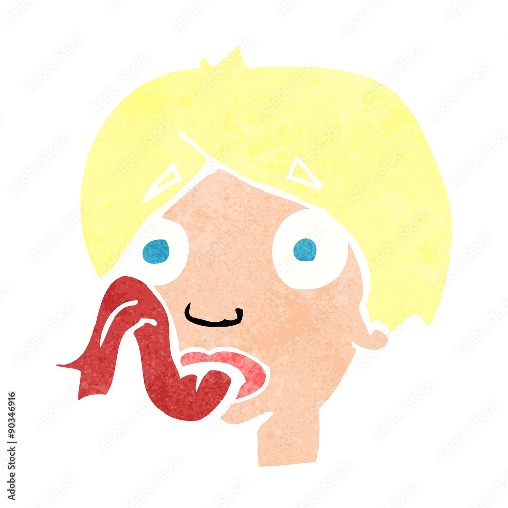 cartoon head sticking out tongue cartoon head sticking out tongue